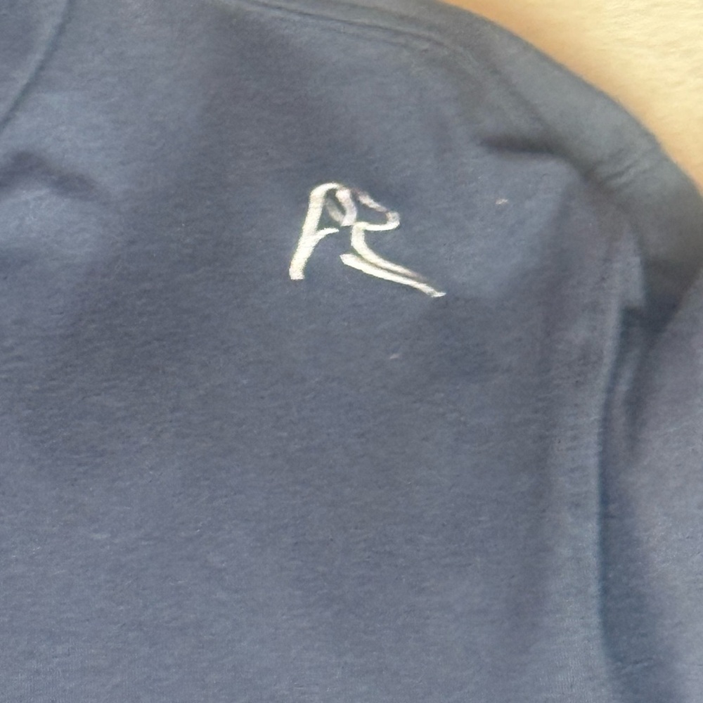 Rhoback Hesi Navy Performance Hoodie Teal Accents Medium - Picture 6 of 14